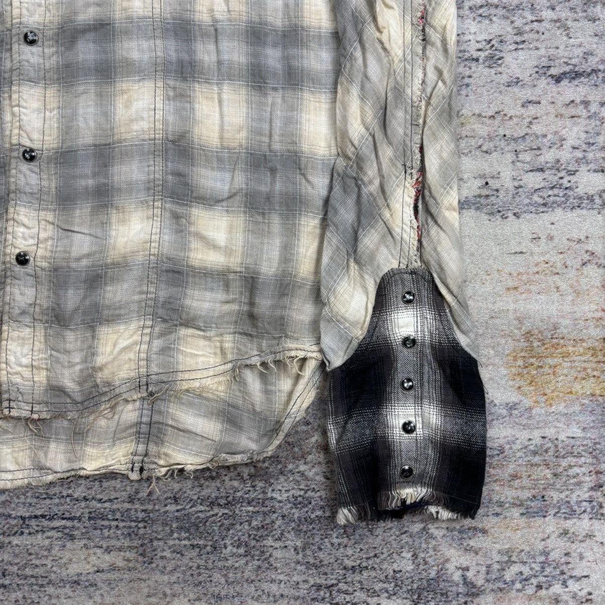 Le Grande Bleu (L.G.B.) Le grande bleu shadow plaid hooded shirt raw cut Size US M / EU 48-50 / 2 - 6 Thumbnail