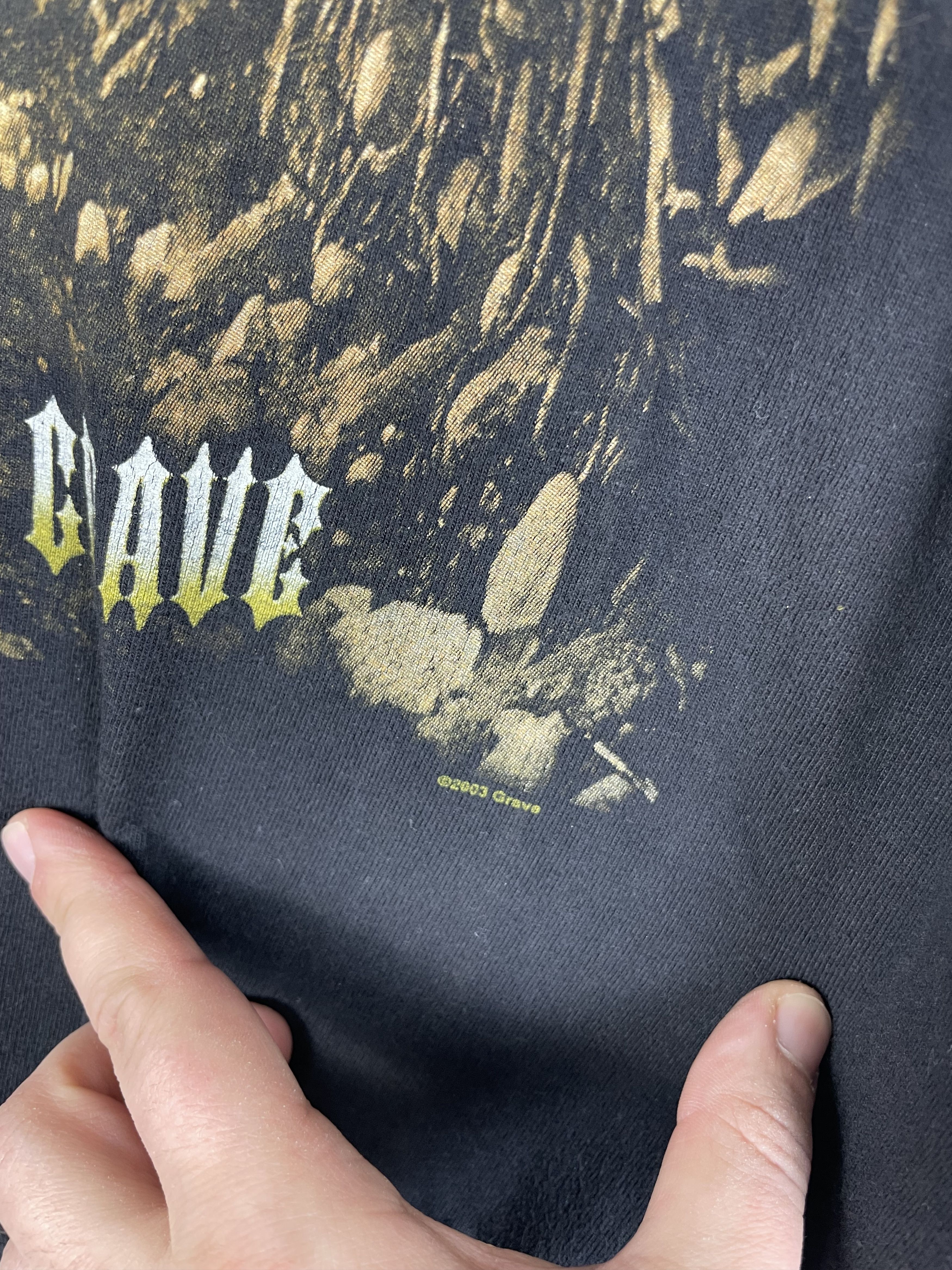 Band Tees Vintage Band Tee Grave 2003 Size US L / EU 52-54 / 3 - 4 Thumbnail