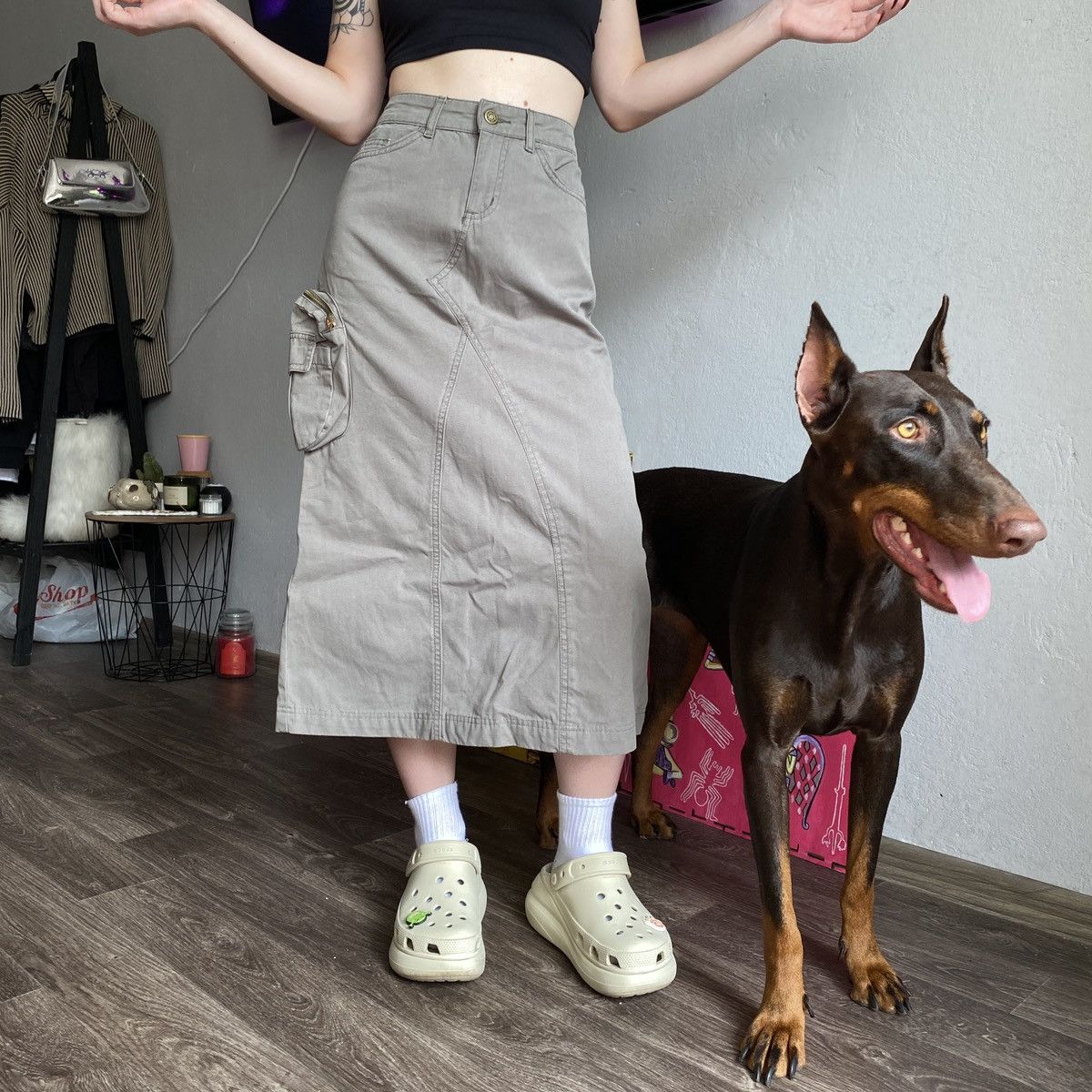 Japanese Brand × Vintage Vintage Y2K Multi pocket Skirt Size 34" / US 12 / IT 48 - 3 Thumbnail