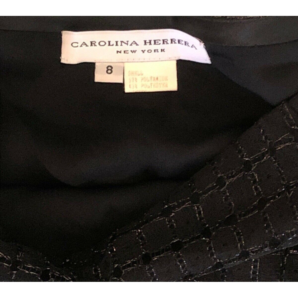 Carolina Herrera $1200 Carolina Herrera New York 8 Black Skirt Tulip Party Ev Size 30" / US 8 / IT 44 - 3 Thumbnail