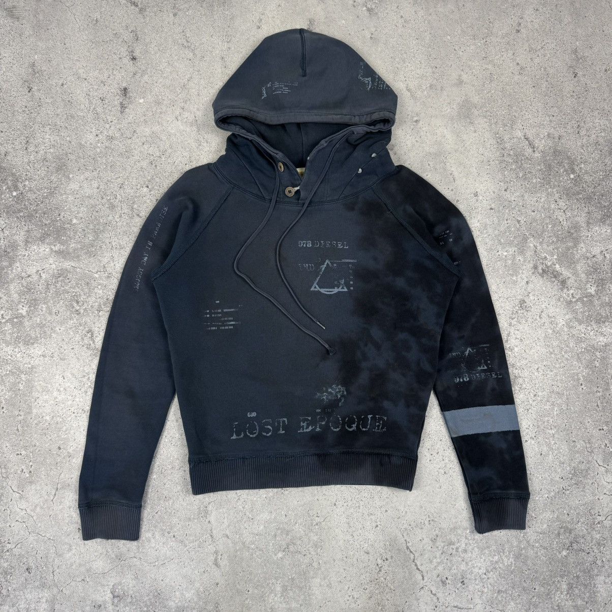 Diesel × Vintage Vintage Diesel Y2K Crazy Hoodie Size US M / EU 48-50 / 2 - 3 Thumbnail