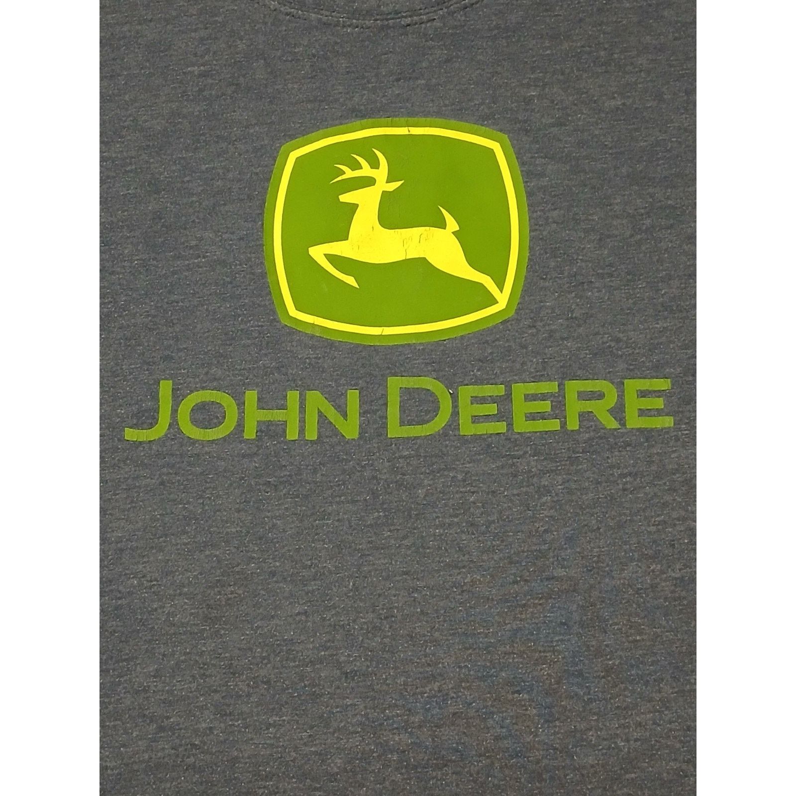 John Deere John Deere (XL) Gray Cotton Short Sleeve T-shirt Size US XL / EU 56 / 4 - 3 Thumbnail