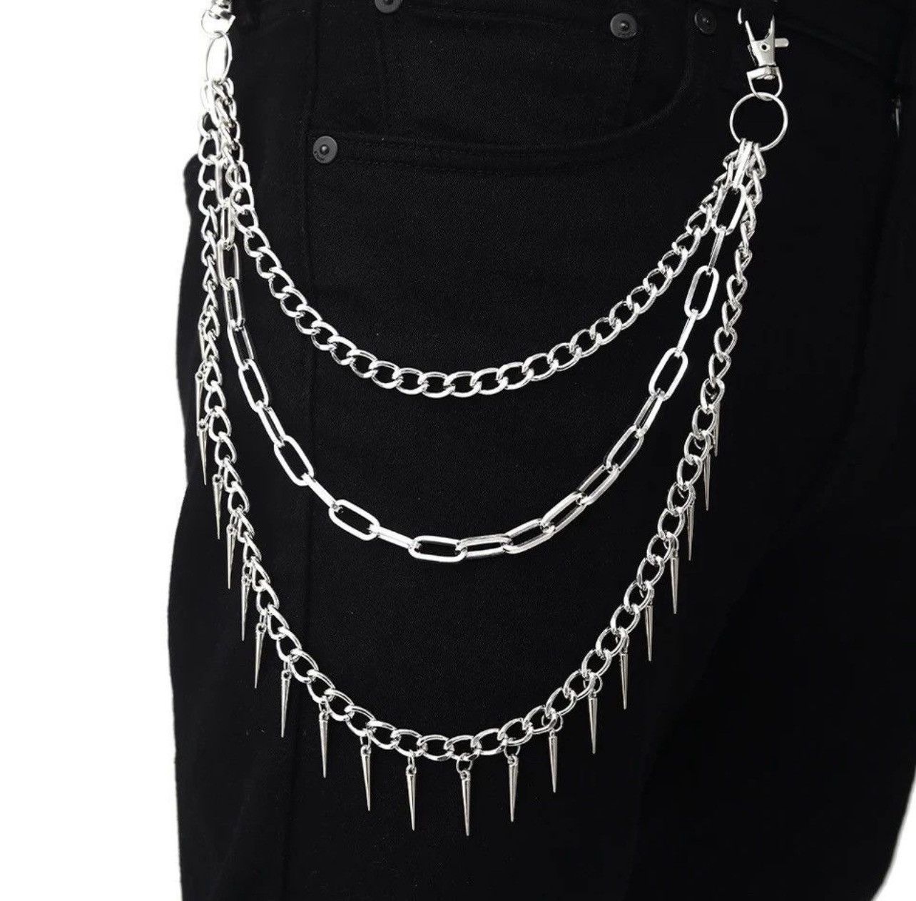 Other Multilayer Punk Chain On The Jeans Pants Size ONE SIZE - 1 Thumbnail
