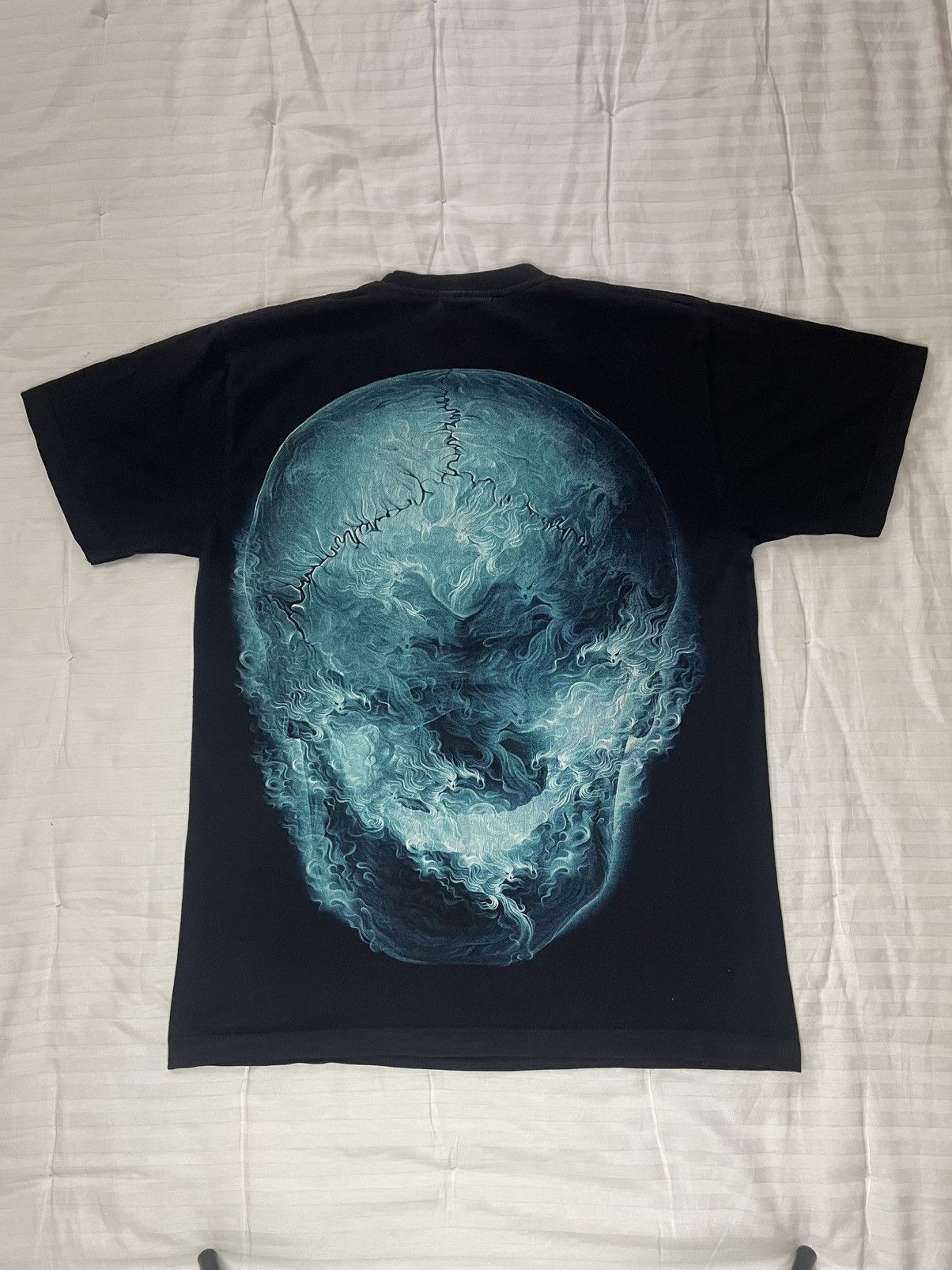 Vintage Vintage Double Side Rock & Hang Skeleton Scull Flame Tee Size US L / EU 52-54 / 3 - 6 Thumbnail
