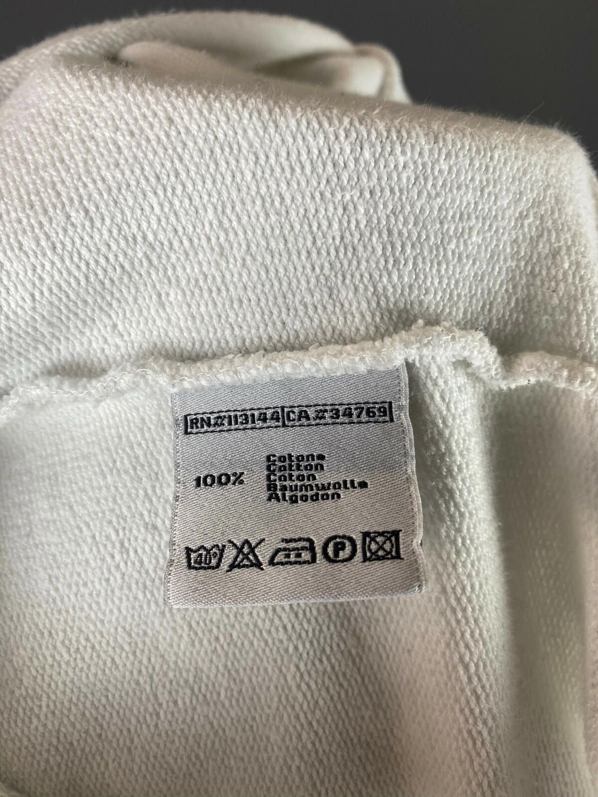 Kappa Men Kappa Big Logo White Cotton Sweatshirt Hoodie Sweater Size US M / EU 48-50 / 2 - 10 Thumbnail