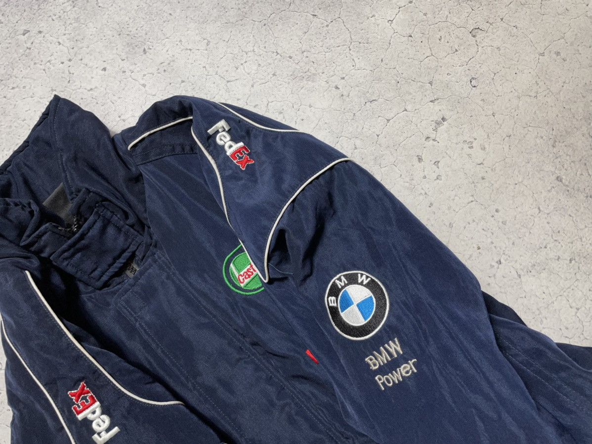 BMW Vintage BMW Bomber Racing Jacket Y2K Big Logo HP Y2K F1 Team Size US L / EU 52-54 / 3 - 9 Thumbnail