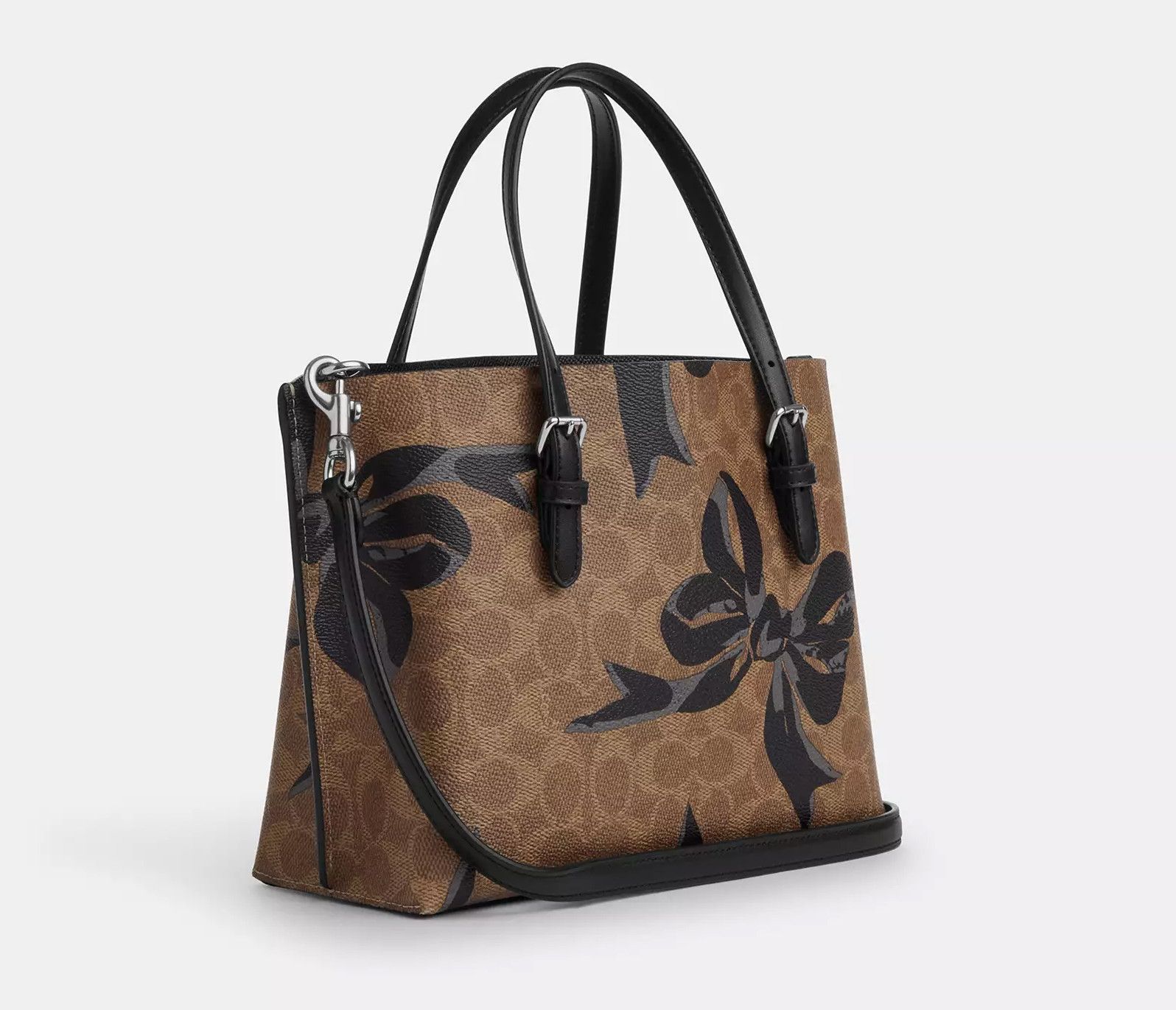 Coach Mollie Tote Bag 25 In Signature Canvas With Bow Print CZ767 Size ONE SIZE - 10 Thumbnail