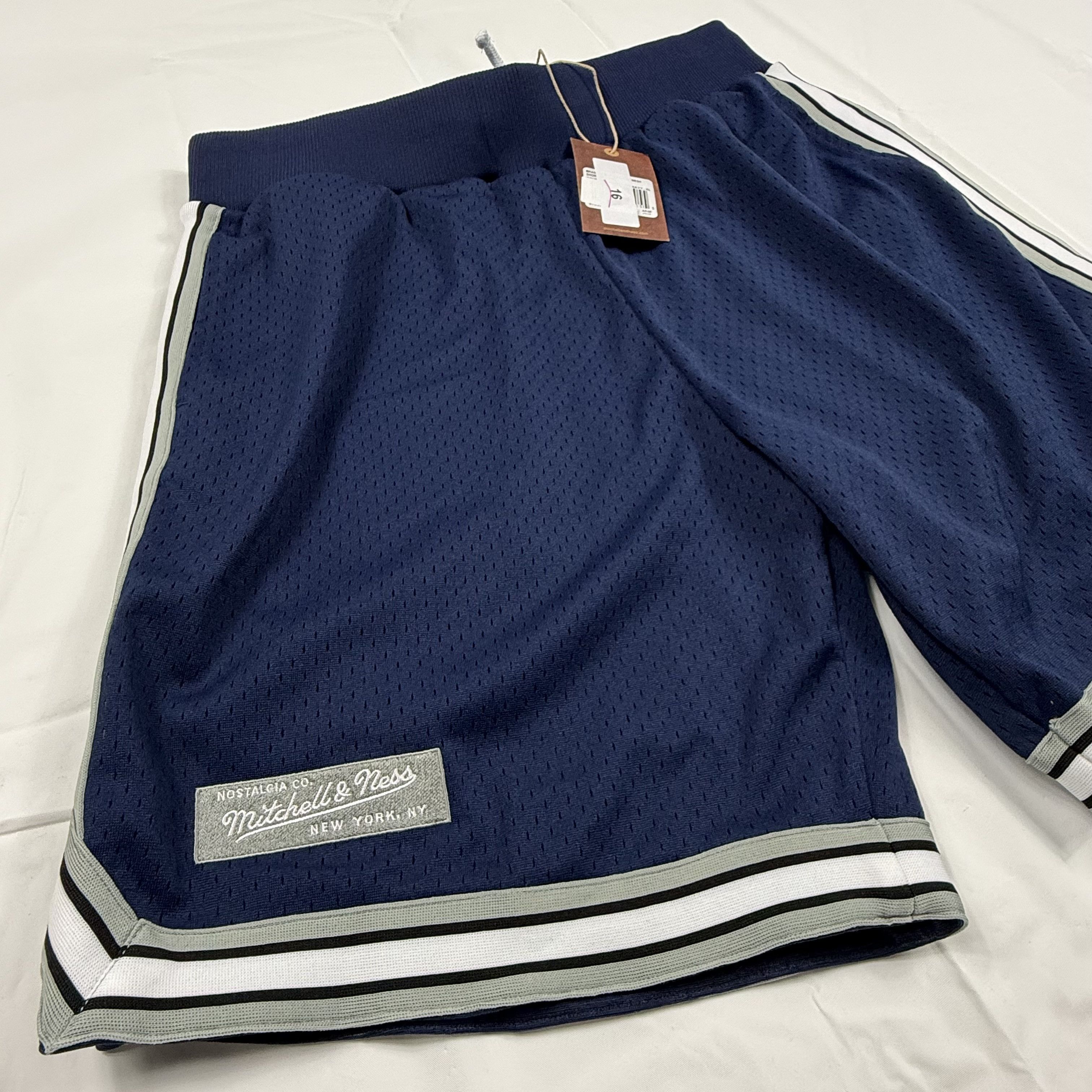 Mitchell & Ness Mitchell & Ness Mens XL Navy Blue Mesh Basketball Shorts Size US 40 / EU 56 - 2 Thumbnail