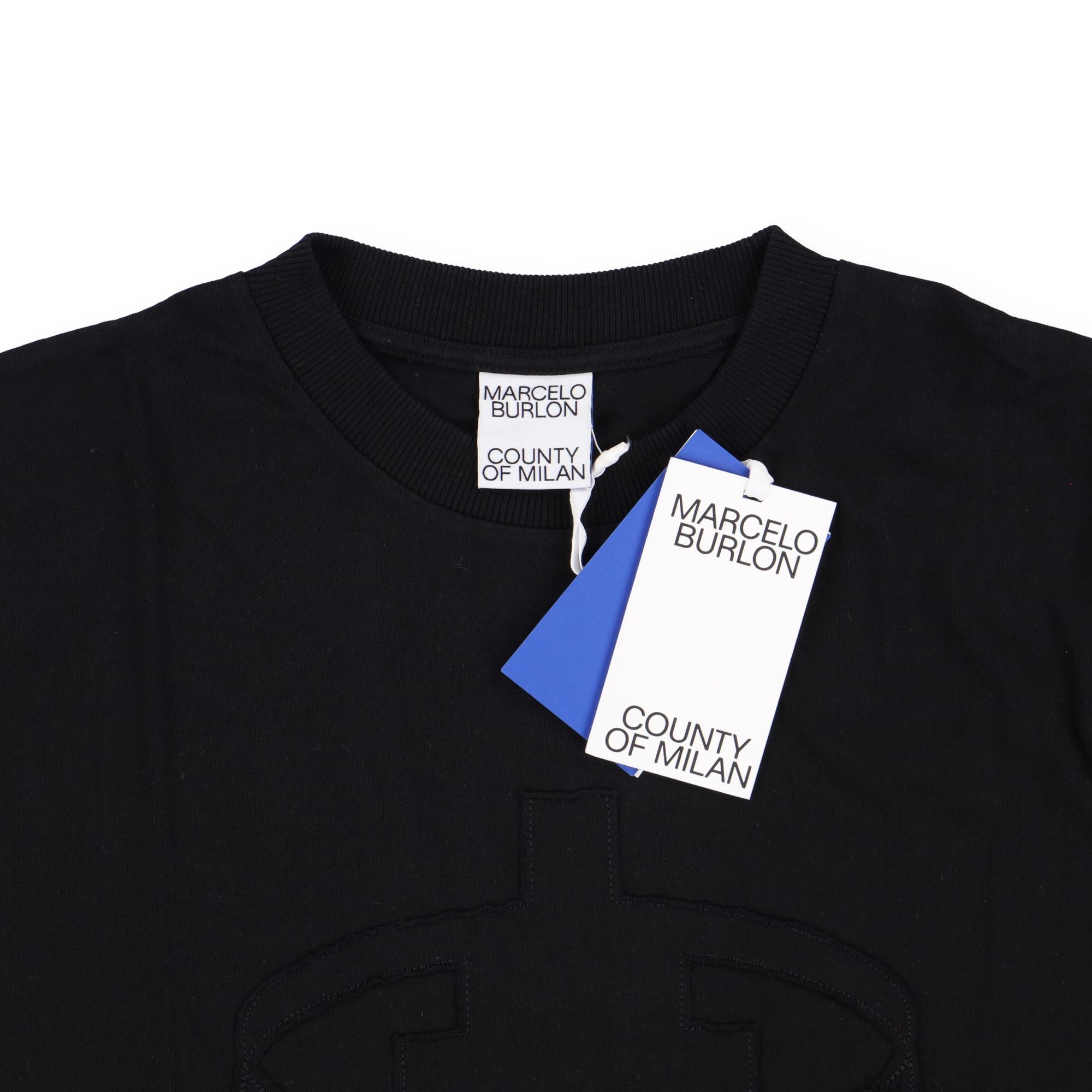 Marcelo Burlon Black Cross Ring Patch Logo T-Shirt Size US S / EU 44-46 / 1 - 2 Thumbnail