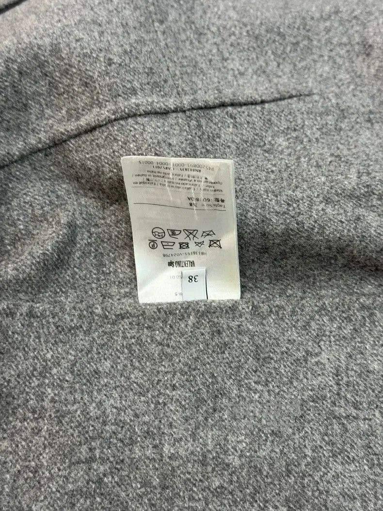 Valentino Valentino Gray wool coat Size S / US 4 / IT 40 - 4 Thumbnail