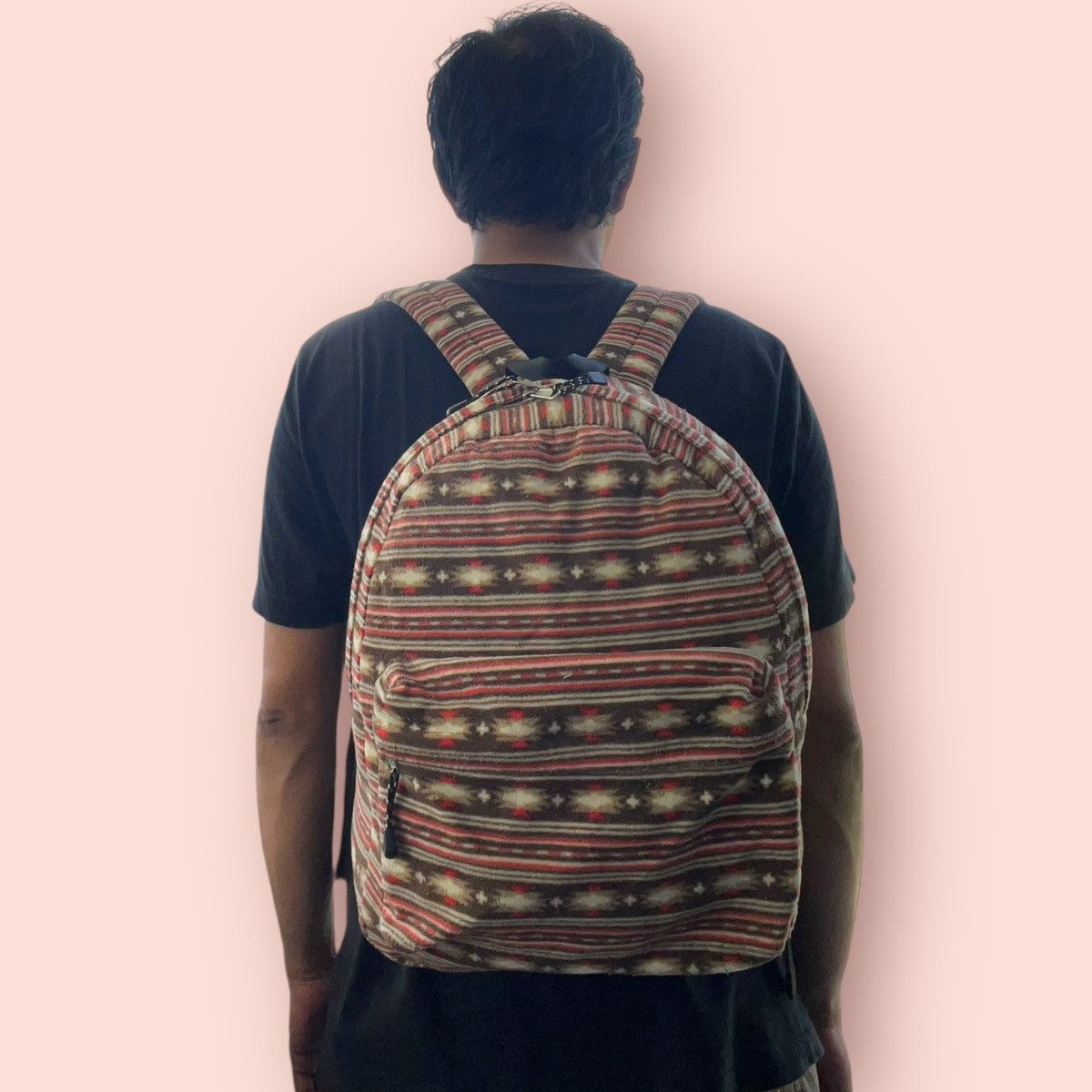 Japanese Brand × Jun Takahashi × Uniqlo VINTAGE UNIQLO NATIVE NORDIC MICRO FLEECE BACKPACK Size ONE SIZE - 23 Thumbnail