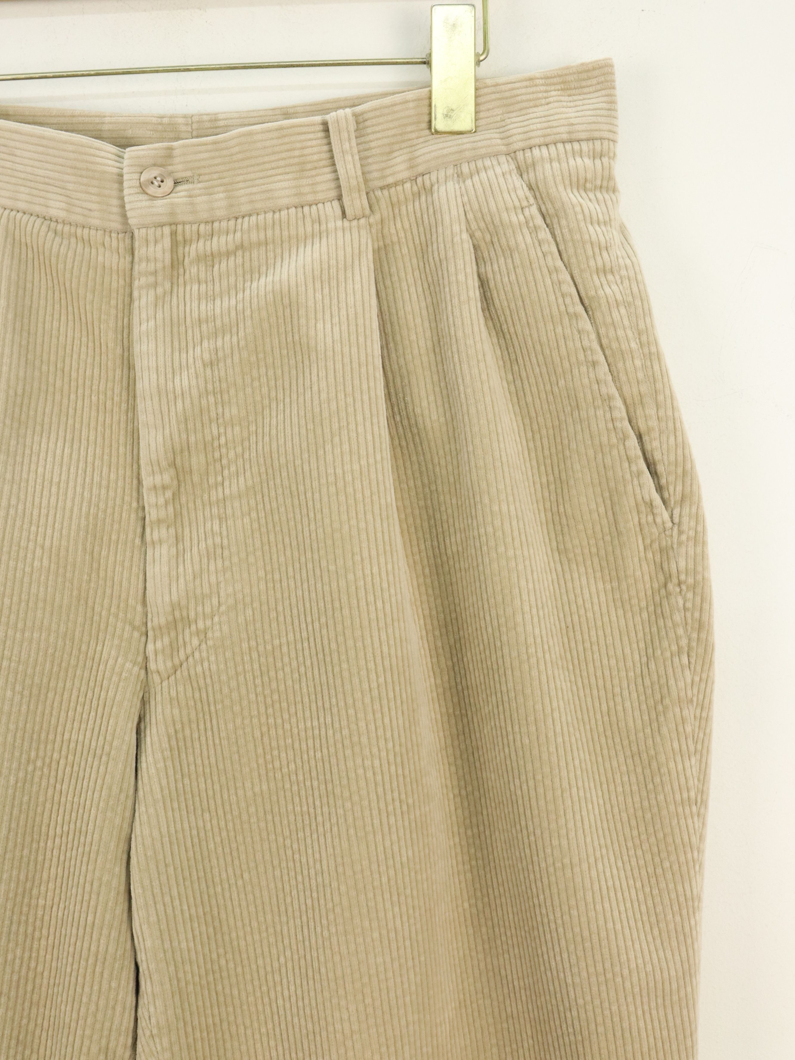 Kenzo Kenzo Corduroy Beige Cream Relaxed Cut Pant Size US 32 / EU 48 - 5 Thumbnail