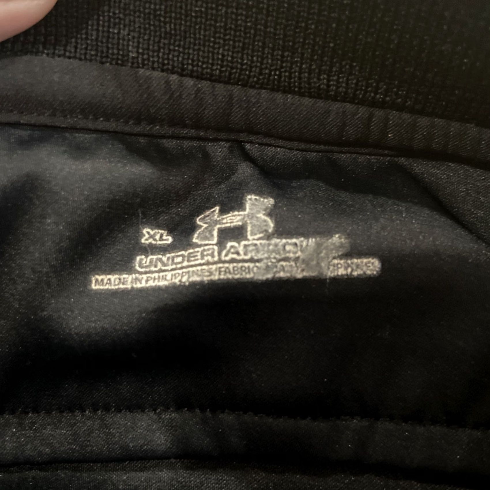 Under Armour Under Armour Jacket Full Zip Black Geometric Track XL Men Sports Activewear Wind-Resistant Pockets Zip Size US XL / EU 56 / 4 - 5 Thumbnail