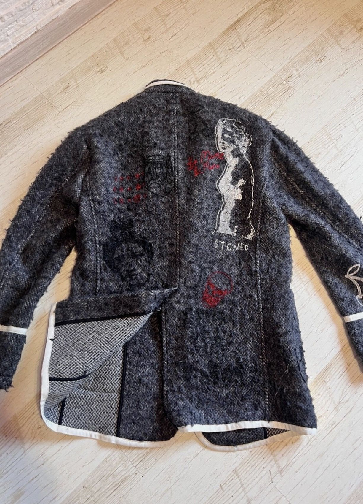 R13 R13 Wool Oversized Blazer – Size XS (Oversized / Unisex) Size 38S - 17 Thumbnail