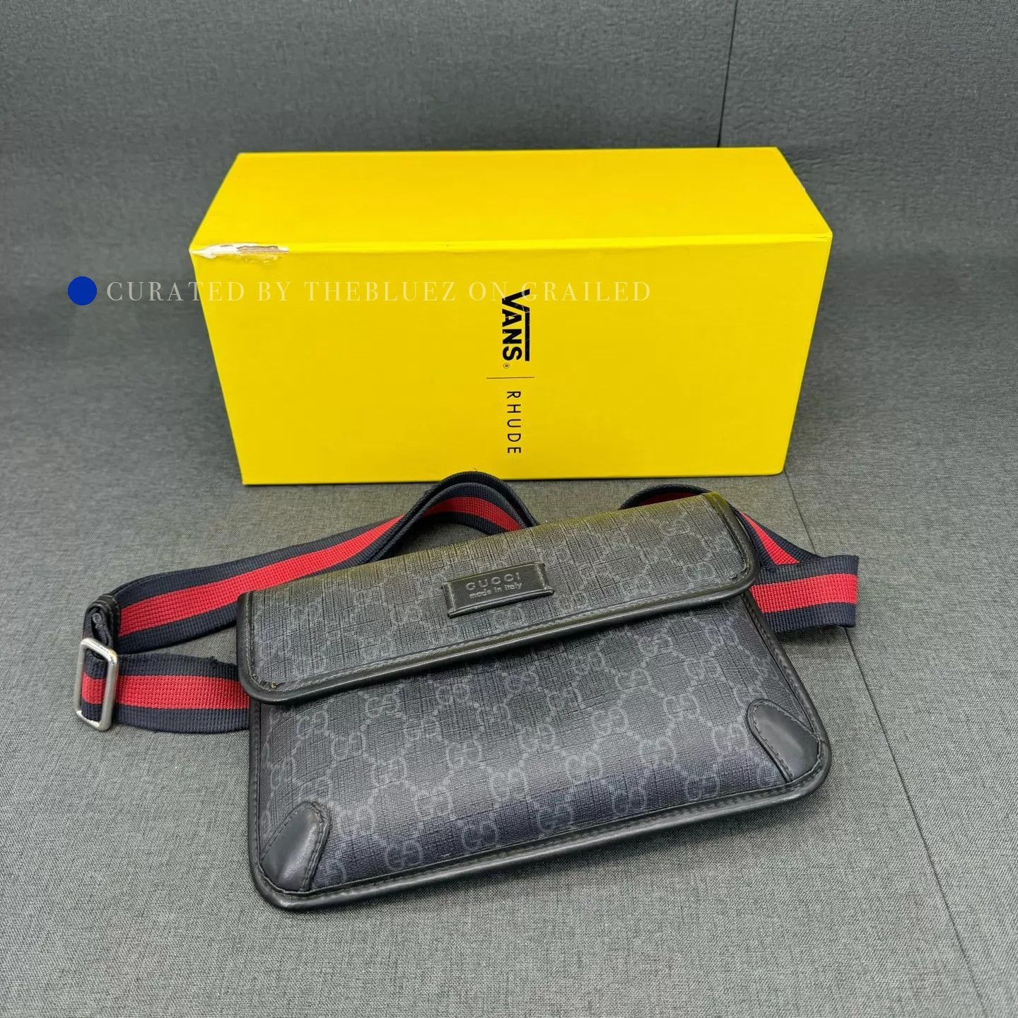 Gucci Black All Over Print Chest Bag Size ONE SIZE - 1 Thumbnail