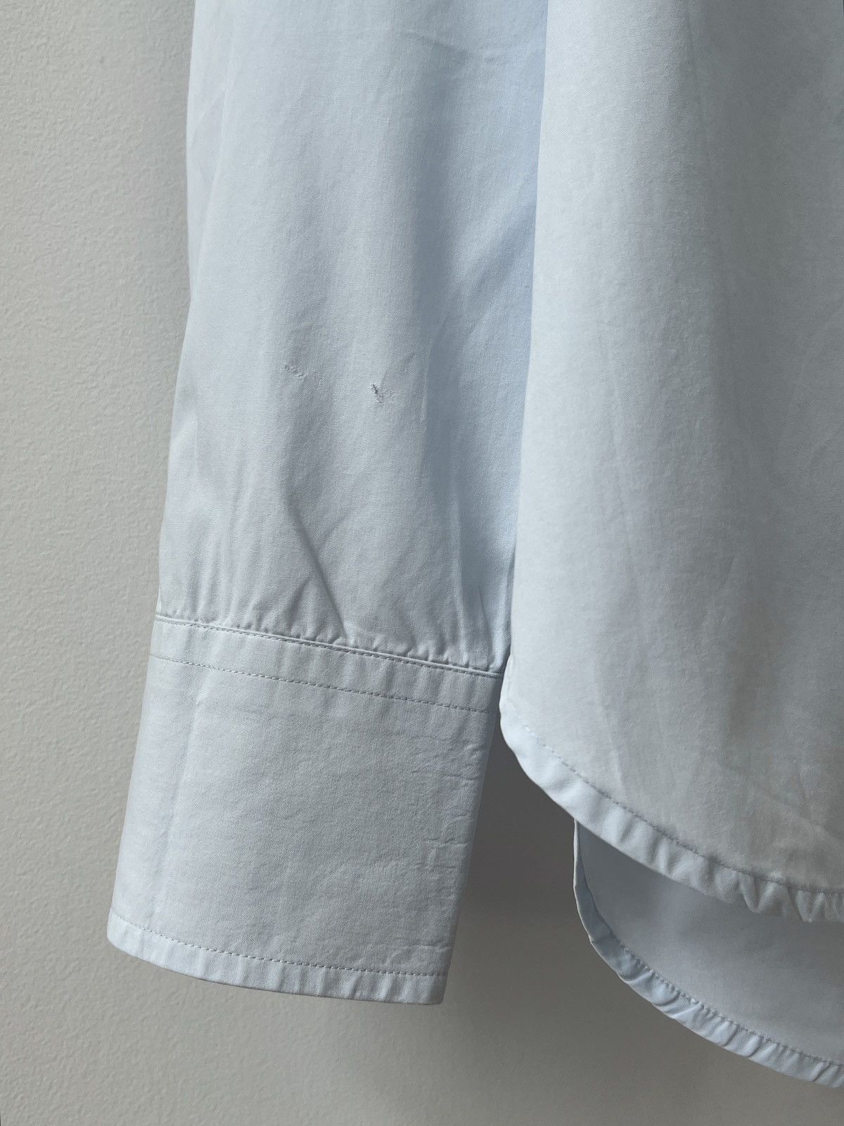 Burberry Vintage Burberry Nova Check Cuffs Shirt Baby Blue Luxury Size US XL / EU 56 / 4 - 7 Thumbnail
