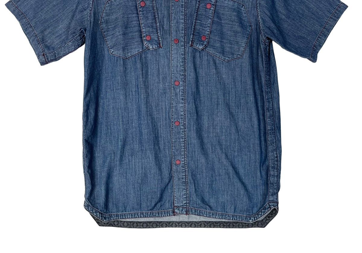 White Mountaineering White Mountaineering Blue Snap Button Denim Shirt Size US M / EU 48-50 / 2 - 4 Thumbnail