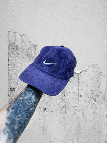 Nike × Vintage Vintage 1990s Nike Sportswear Swoosh Logo Snapback Hat Size ONE SIZE - 1 Thumbnail