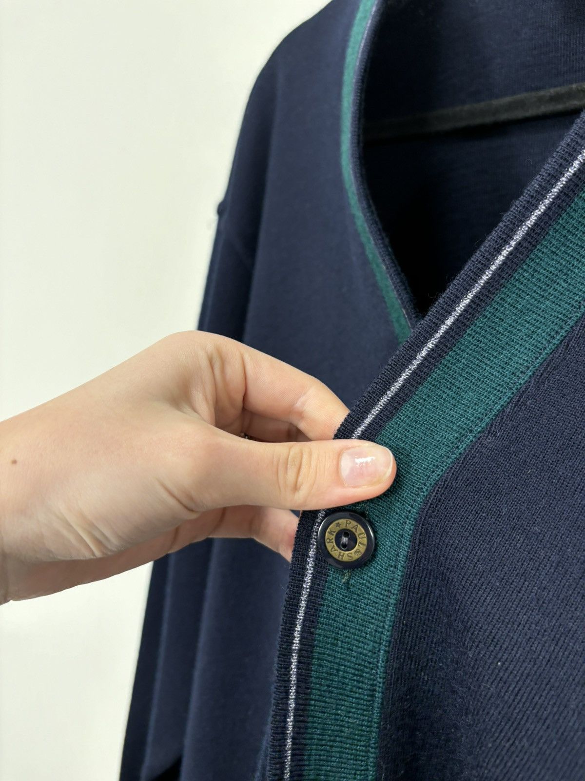 Paul & Shark Paul & Shark Navy Blue Wool Blend Pocket Cardigan Sweater Size US S / EU 44-46 / 1 - 7 Thumbnail