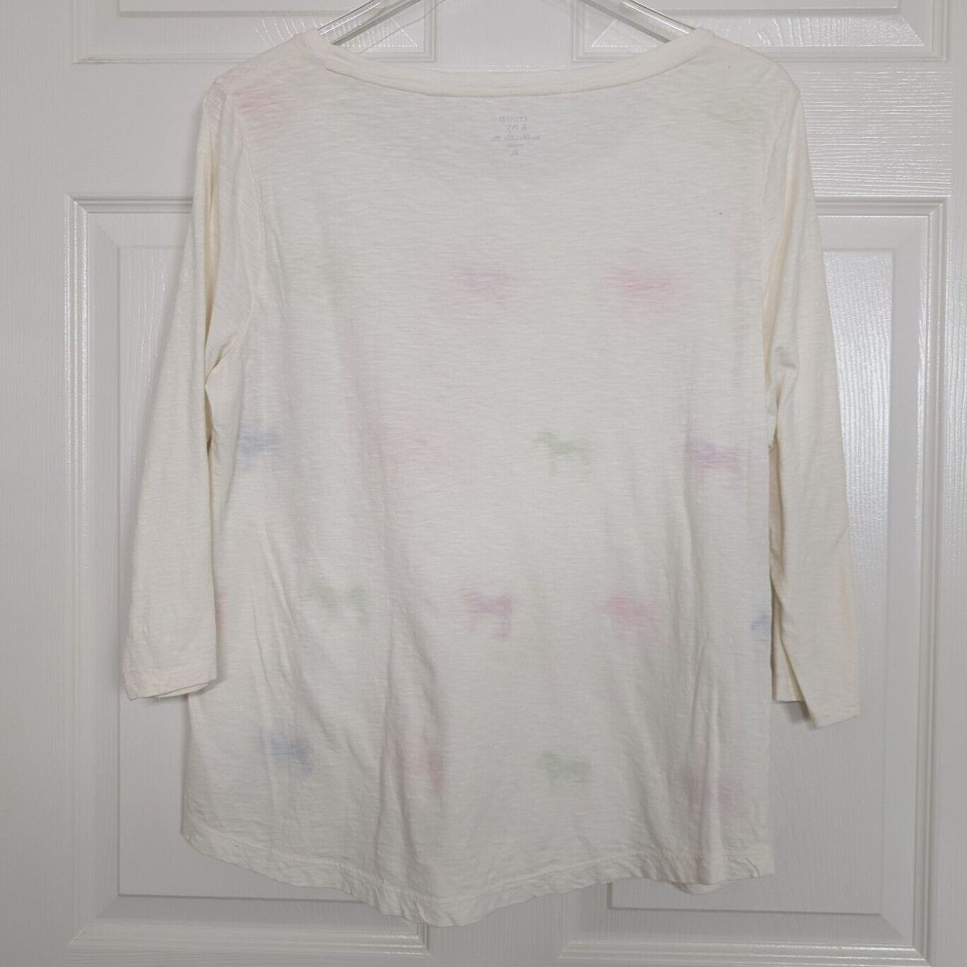 Designer Crown & Ivy Horse Authentic Tee Womens Size XL White Size XL / US 12-14 / IT 48-50 - 7 Thumbnail