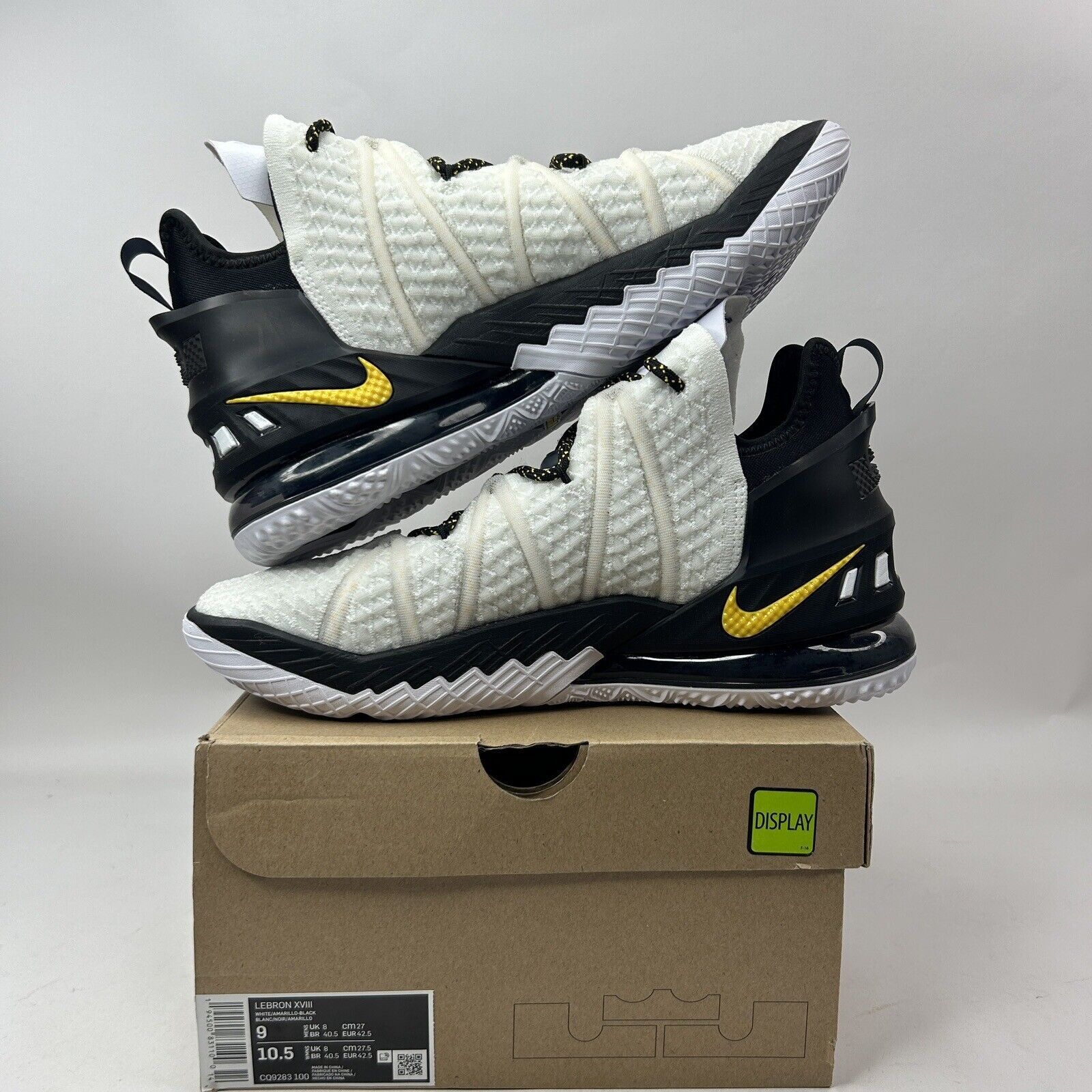 Nike Nike LeBron 18 XVIII "Lakers Home" 2023 Size US 9 / EU 42 - 3 Thumbnail