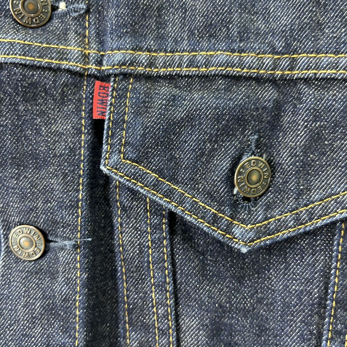 Edwin Vintage Edwin Trucker Denim Blue Distressed Denim Jacket Size US M / EU 48-50 / 2 - 7 Thumbnail