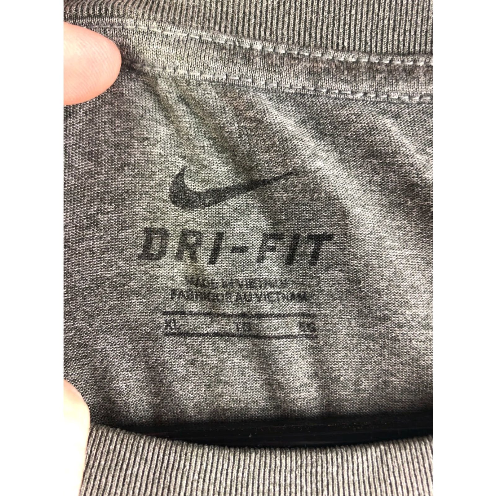 Nike Nike Dri-Fit Mens XL Milwaukee Brewers Gray Crew Neck Short Sleeve Pullover Shirt Size US XL / EU 56 / 4 - 7 Thumbnail