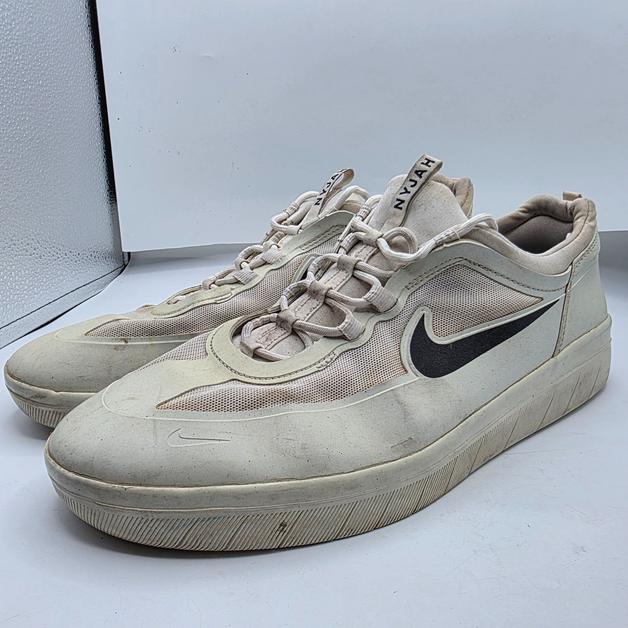 Nike Nike SB Nyjah Free 2.0 Mens Size 14 Summit White Black Sneak Size US 14 / EU 47 - 4 Thumbnail