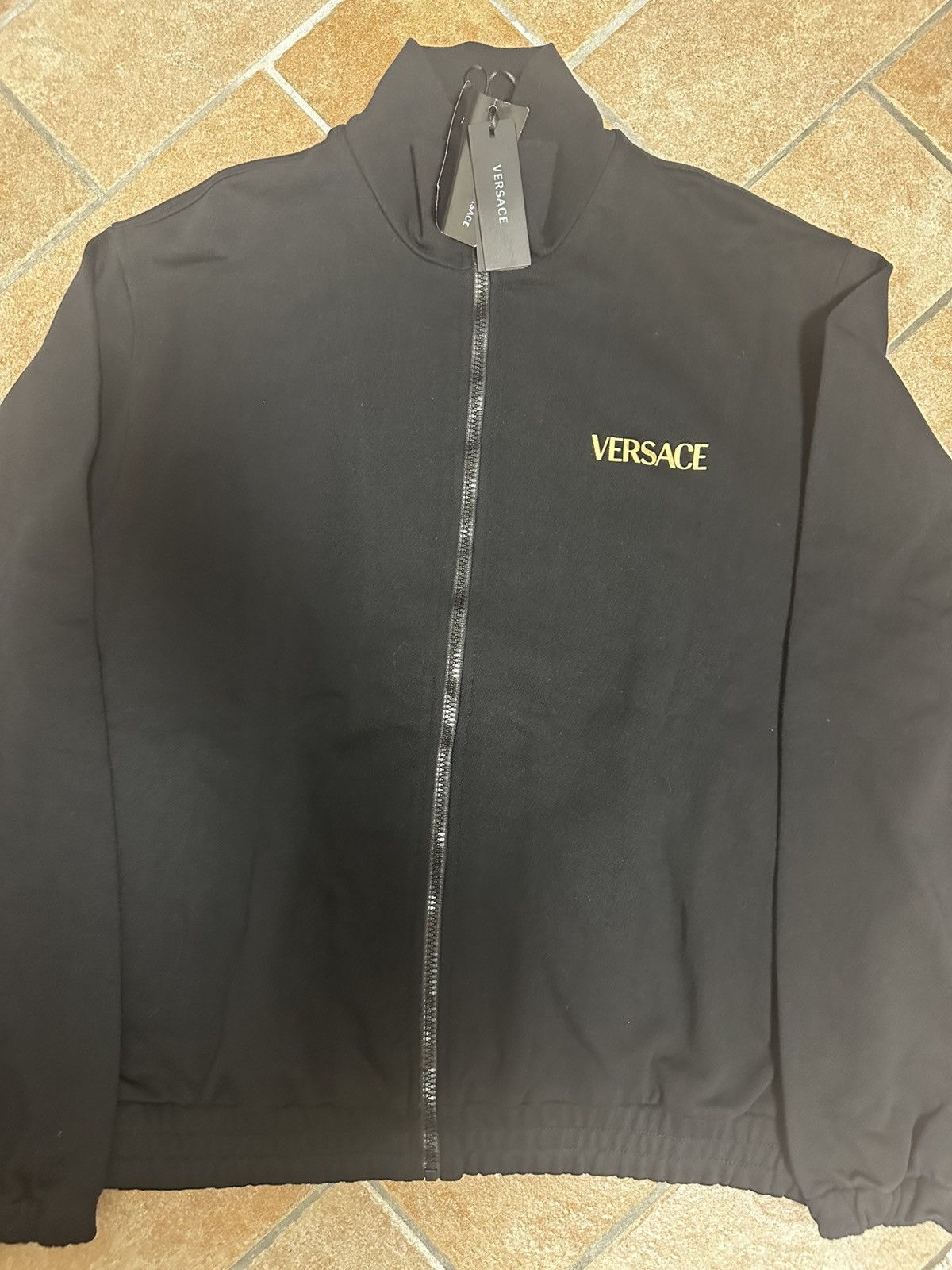 Versace Versace Black Zip Sweatshirt Size US XXL / EU 58 / 5 - 2 Thumbnail