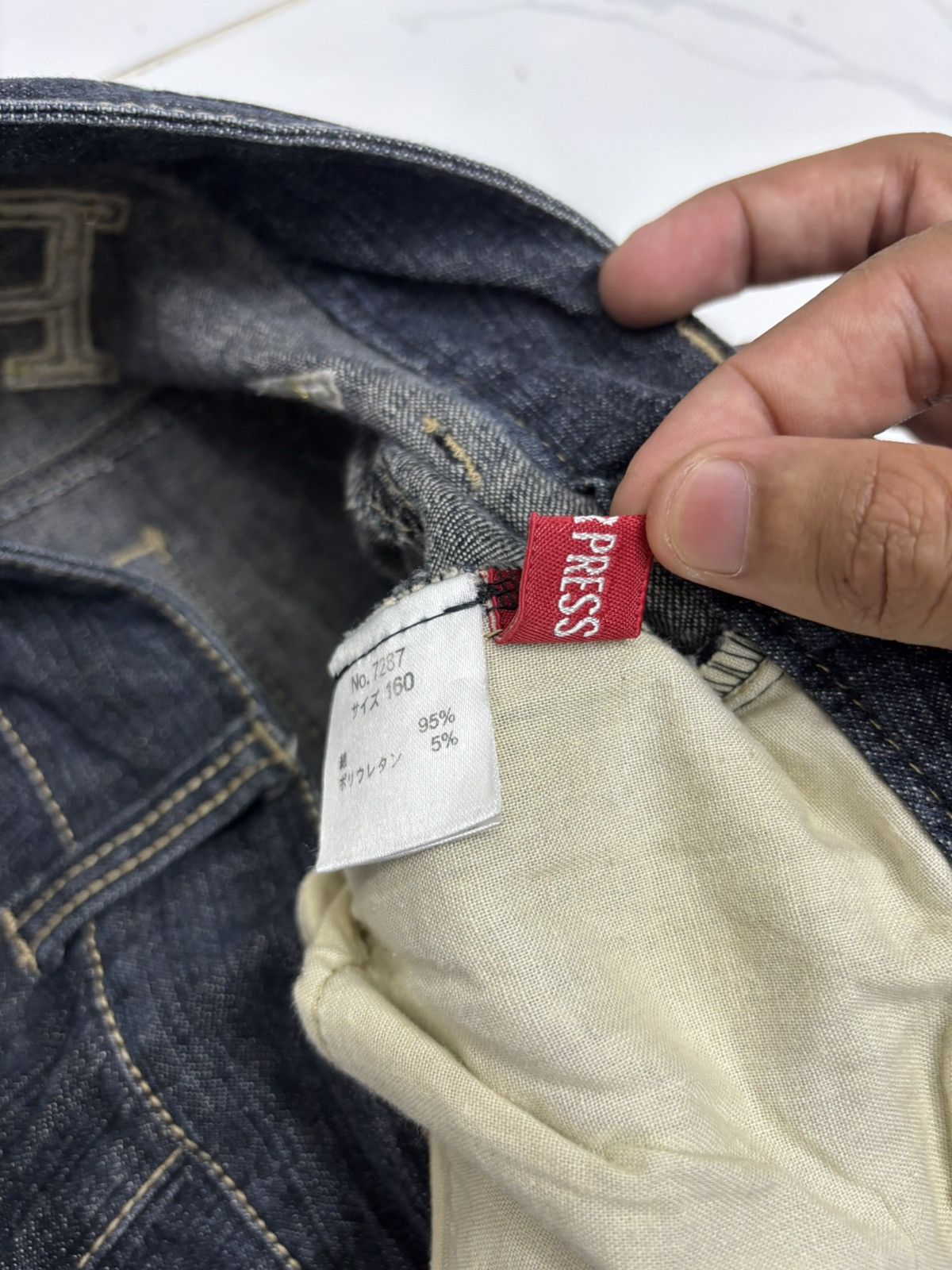 If Six Was Nine × JNCO 🔥Y2K Low Rise Flare Baggy Jeans Wide Leg Inner Press Denim Size US 30 / EU 46 - 10 Thumbnail