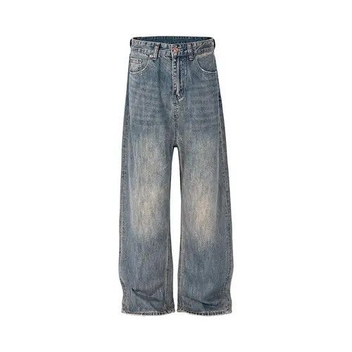 Clientele Y2k high street washed blue jeans pants oversized Size US 34 / EU 50 - 1 Thumbnail