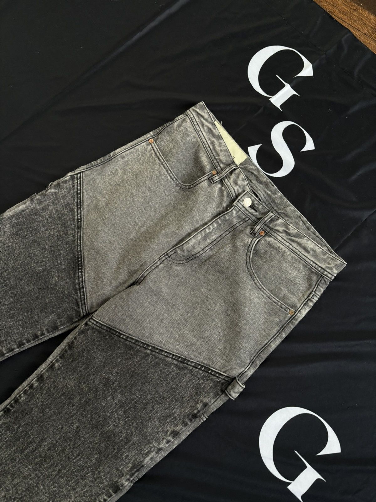 Andersson Bell Anderson Bell Grey Washed Denim Size US 33 - 2 Thumbnail
