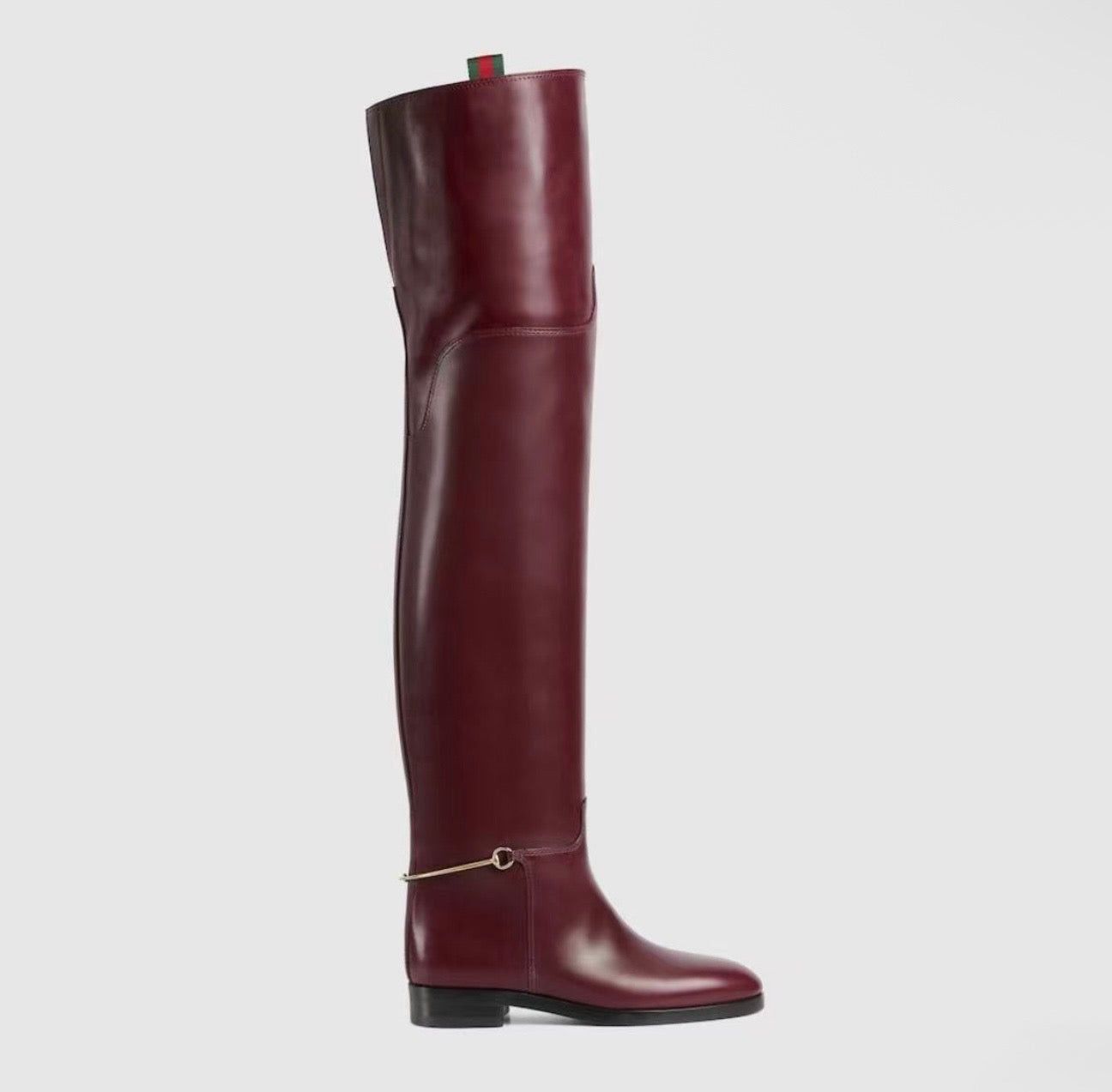Gucci Slim Horsebit Knee High Boots SIZE 40
