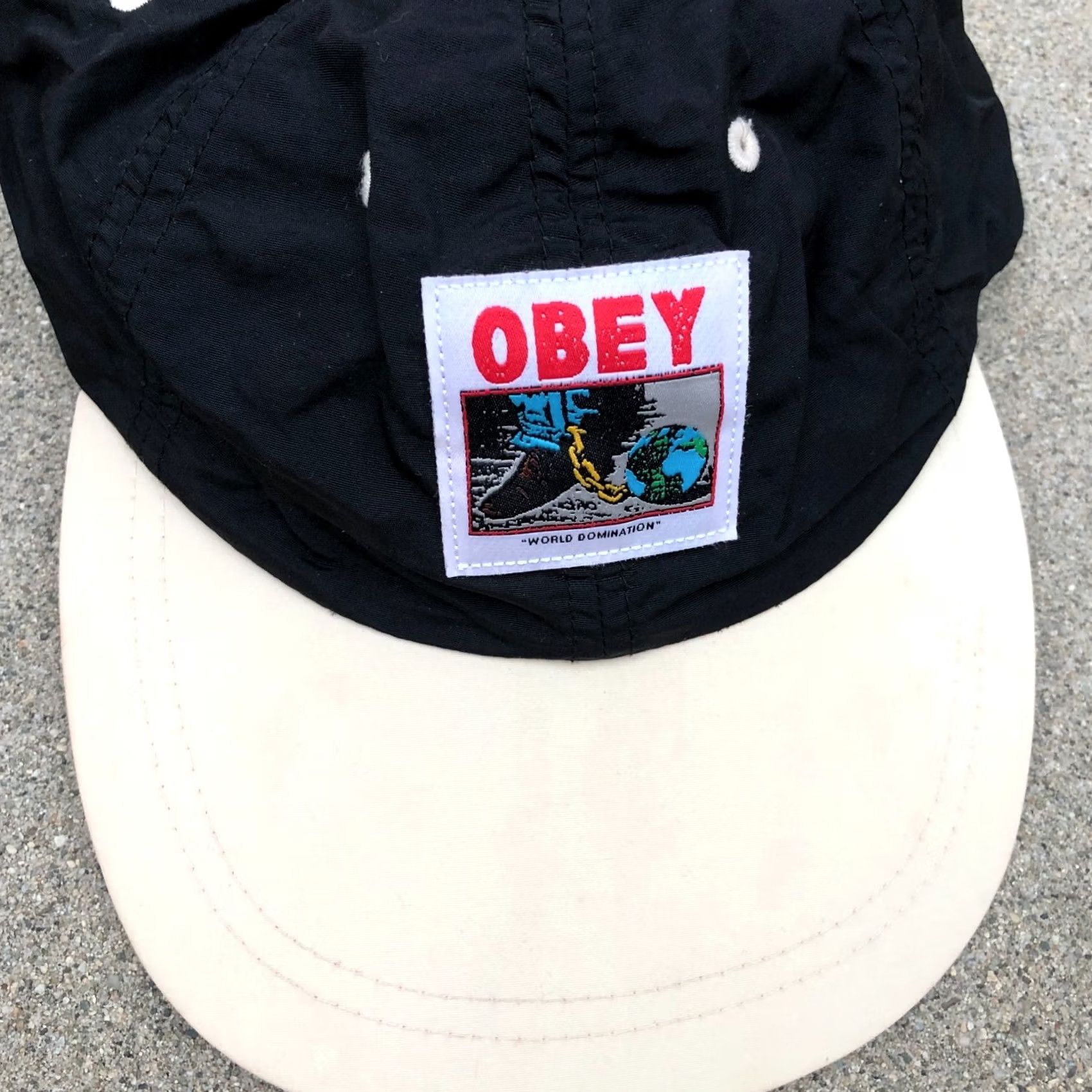 Obey OBEY Hat Low Profile Retro Cap Adjustable Nylon Strapback WORLD DOMINANCE Men's Size ONE SIZE - 2 Thumbnail