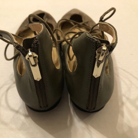 Sam Edelman SAM EDELMAN WOMEN'S GREEN LEATHER SHOES SIZE: 10 Size US 10 / IT 40 - 3 Thumbnail