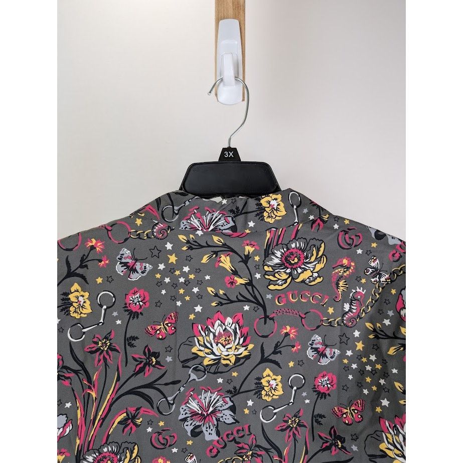 Gucci o1rshd1 Cotton Bowling Shirt in Multicolor Size US M / EU 48-50 / 2 - 14 Thumbnail