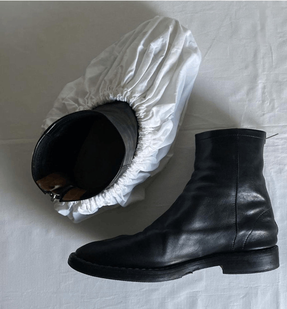 Maison Margiela Maison Martin Margiela Black Leather Calfskin Boots Size US 6.5 / EU 39-40 - 1 Thumbnail