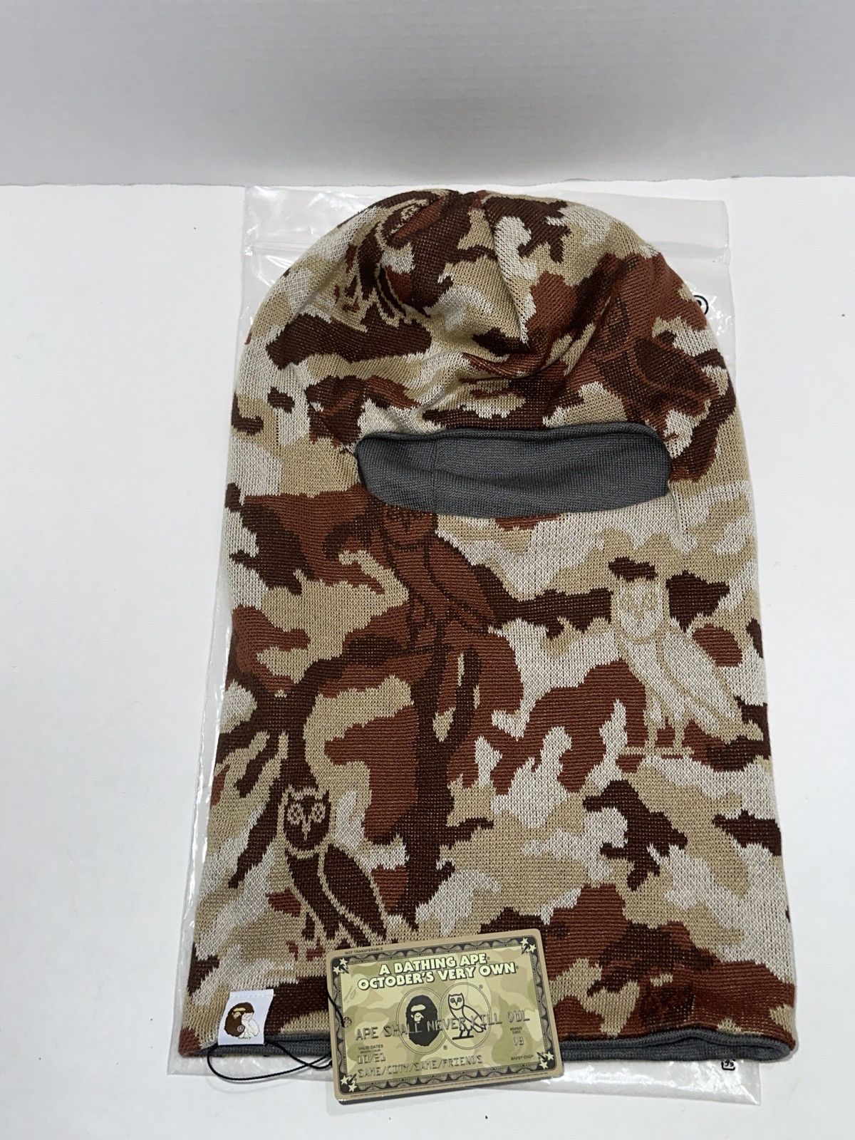 Bape × October's Very Own BAPE X OVO Reversible Balaclava DS O/S Size ONE SIZE - 1 Thumbnail