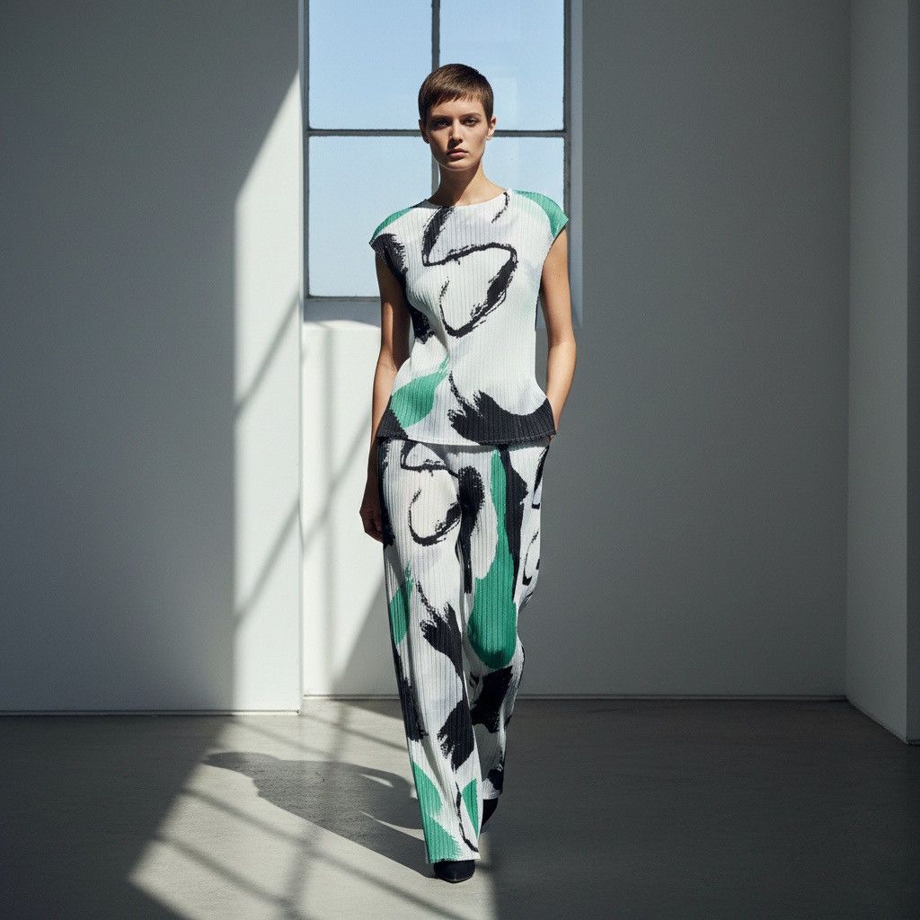 Issey Miyake Pleatme Pleats Please Issey Miyake Inspiration Top Size ONE SIZE - 2 Thumbnail