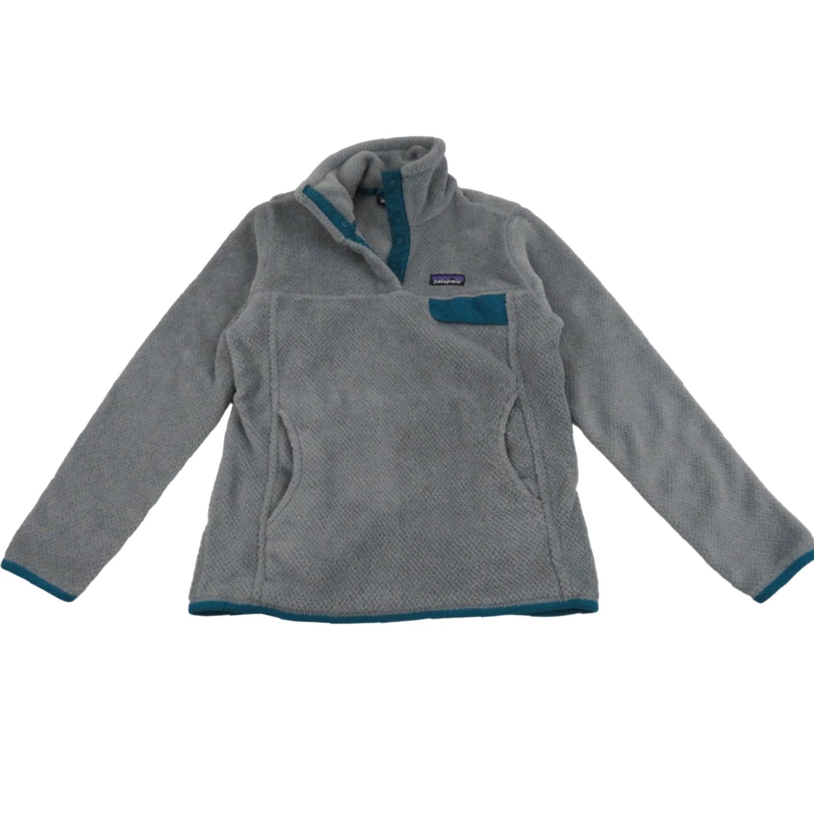 Patagonia Patagonia Snap-T Polartec Fleece Pullover Jacket Sweatshirt Womens Small Gray Size S / US 4 / IT 40 - 2 Thumbnail