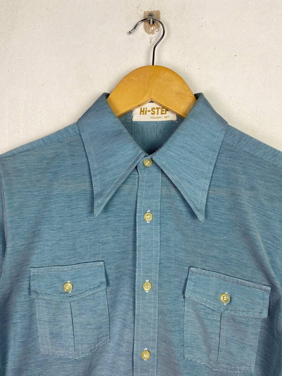 Vintage vintage 70s style longsleeves retro polo tee nice design Size US M / EU 48-50 / 2 - 2 Thumbnail