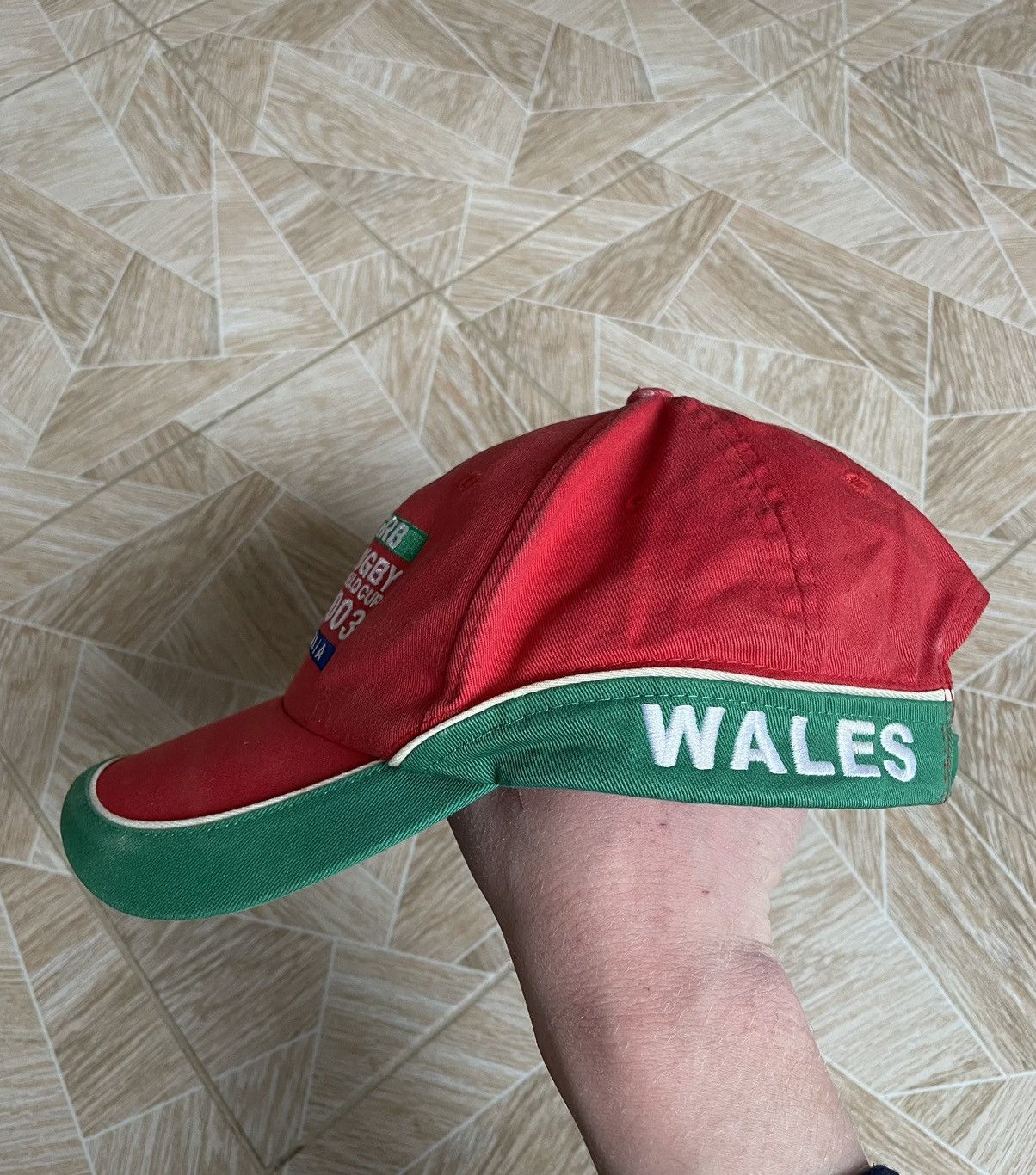 Crown Cap Retro Cap Vintage Football Rugby Wales 2003 Australia Cup Size ONE SIZE - 3 Thumbnail