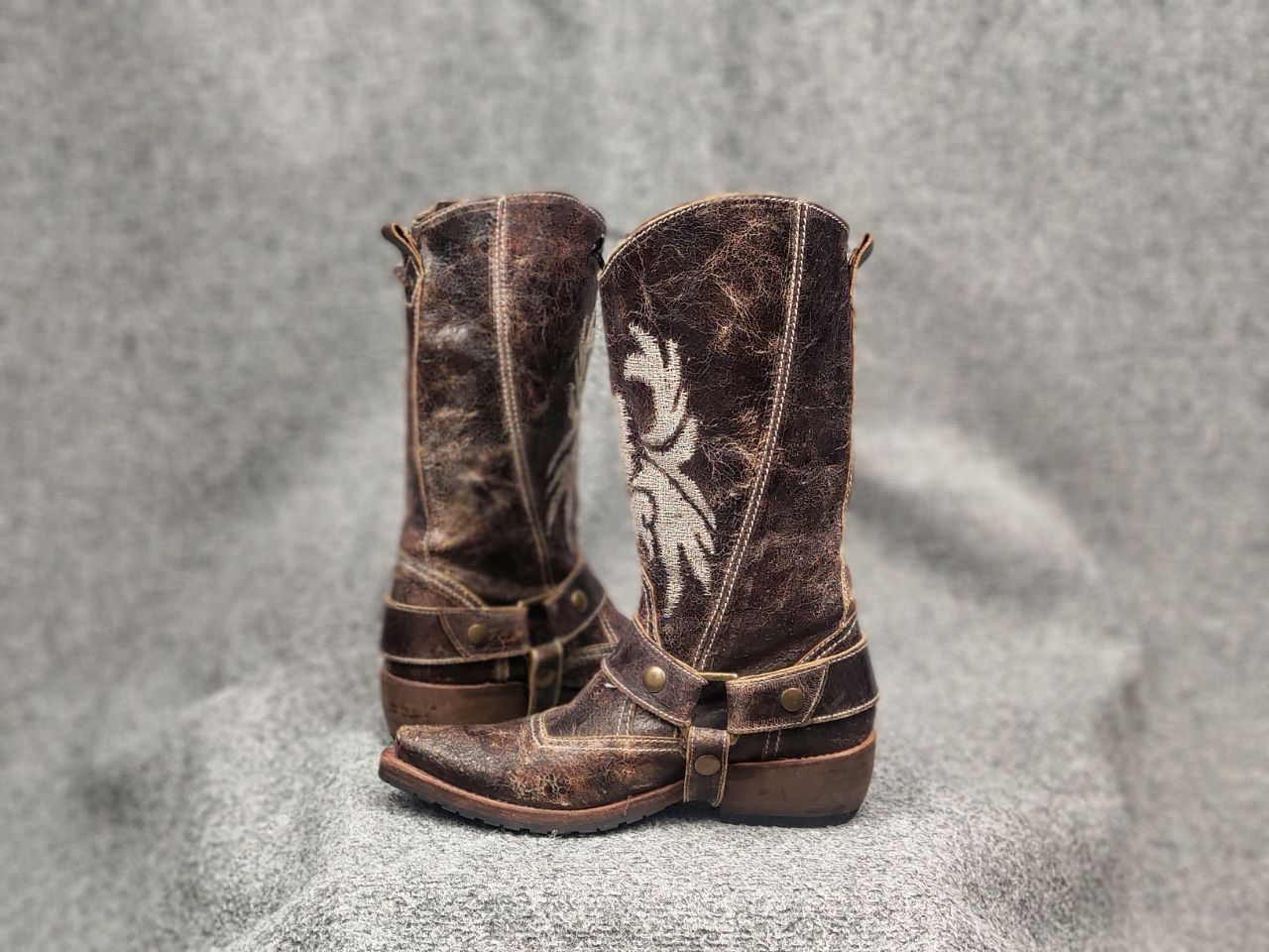 Sancho Boots Vintage Sancho Boots Barbados Textured embroidered leather Size US 6 / IT 36 - 11 Thumbnail
