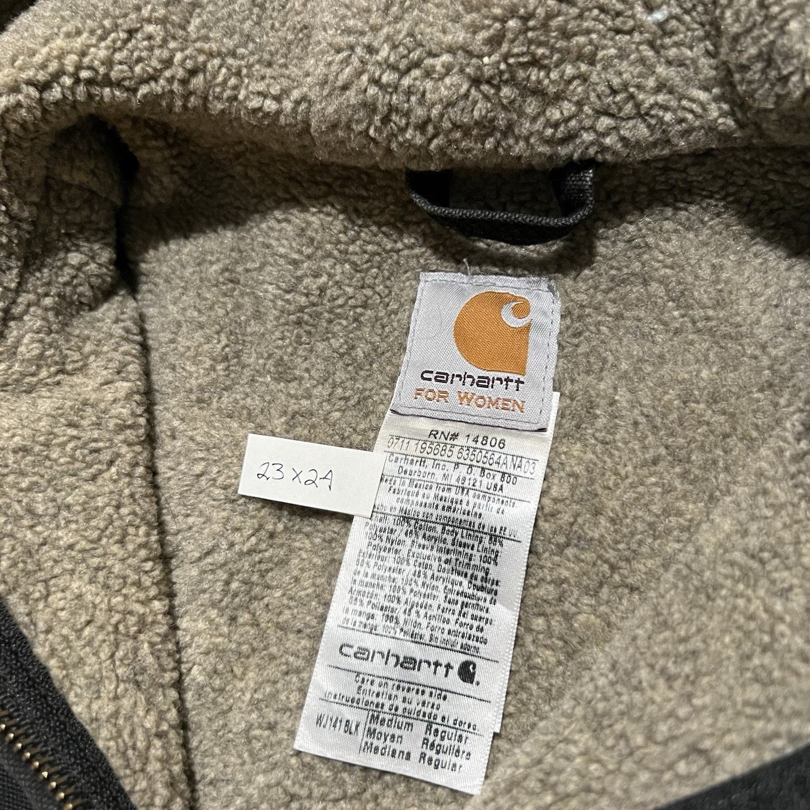 Carhartt Carhartt Detroit Jacket Women's M Duck Canvas Sherpa M Size M / US 6-8 / IT 42-44 - 4 Thumbnail