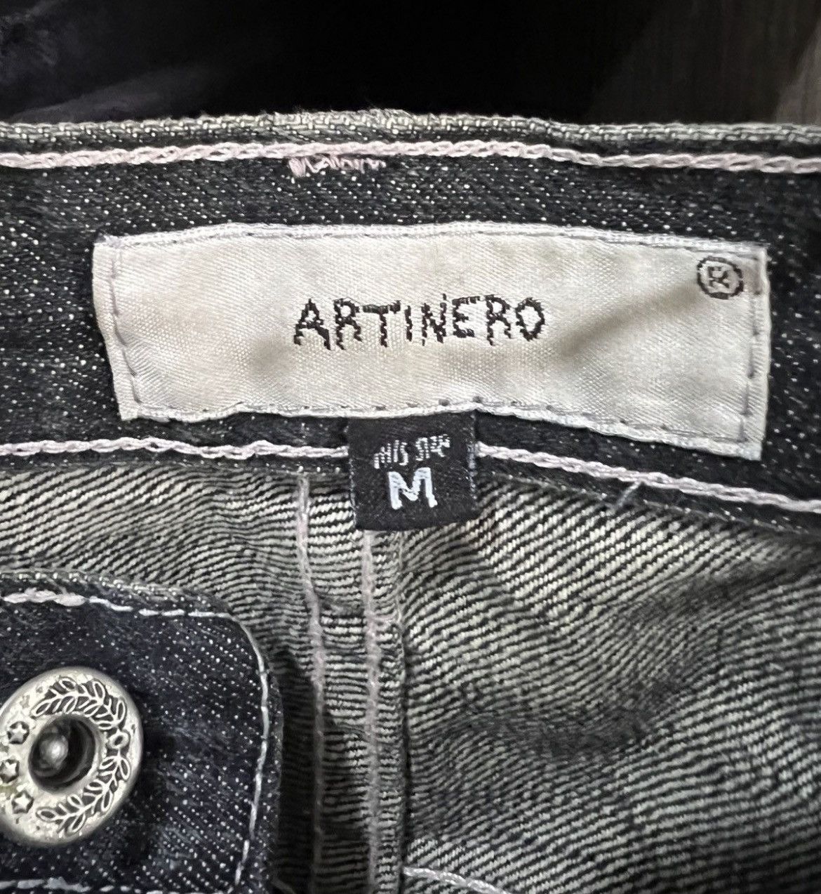 If Six Was Nine 🔥Rare Artinero Patchwork Kapital Inspired Distressed Denim Size US 34 / EU 50 - 16 Thumbnail