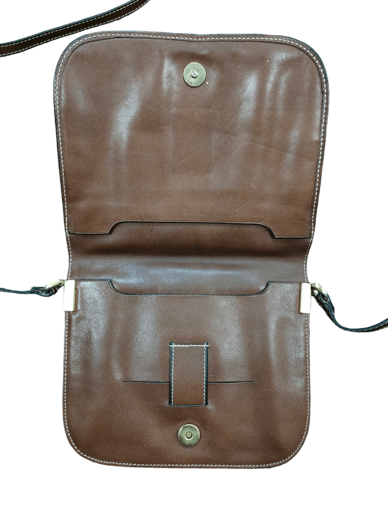 Aigner Vintage 80s Aigner Patina Leather Sling Shoulder Bag Size ONE SIZE - 14 Thumbnail