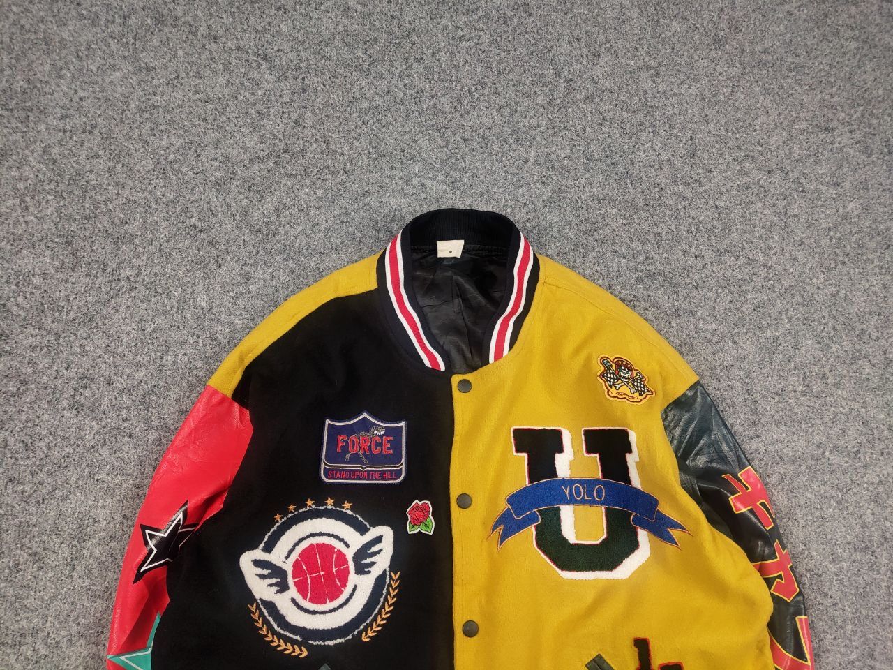 Vintage Smoke Rise Vintage Latermane Varsity Patch Bomber Jacket Size US L / EU 52-54 / 3 - 4 Thumbnail