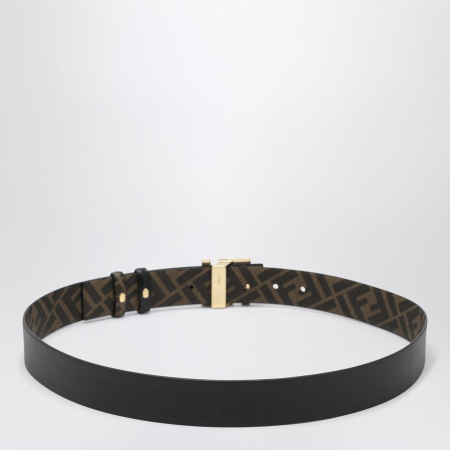 Fendi o1d2blof0226 Size: 90 Cm / FF Rounded Belt in Black/Brown Size ONE SIZE - 2 Thumbnail