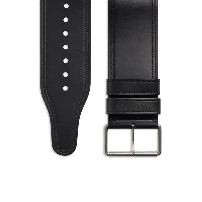 Balenciaga o1bcso1str0226 Size: 95 / Force Belt In Black Size 38 - 1 Thumbnail