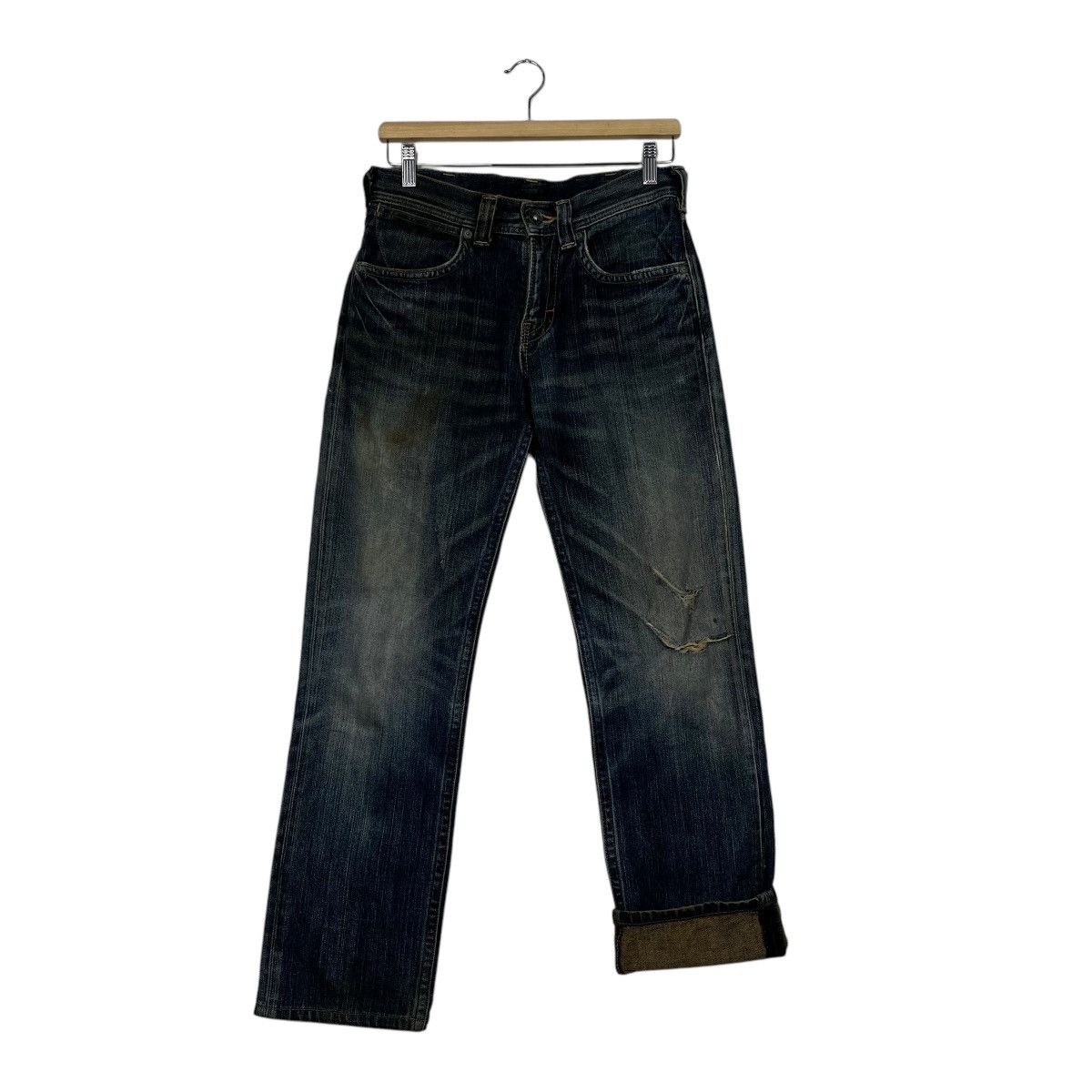 14th Addiction Vintage Wrangler Distressed Denim Jeans Size 28" / US 6 / IT 42 - 11 Thumbnail